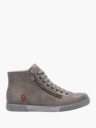 Rieker Damen Schnürstiefel Grau