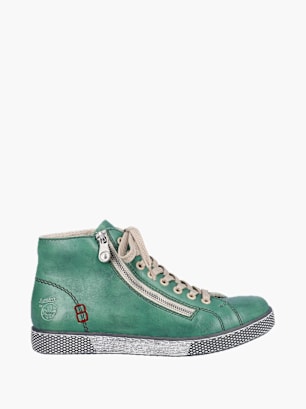 Rieker Damen Schnürstiefel Grün