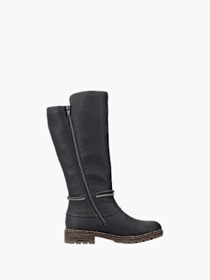 Rieker Damen Hochschaftstiefel Schwarz