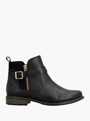 Rieker Damen Chelsea Boots Schwarz