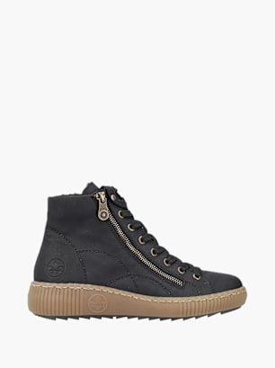 Rieker Damen Schnürstiefel Schwarz