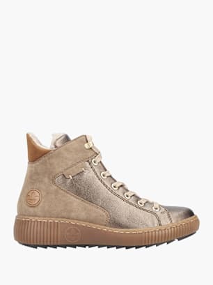Rieker Damen Schnürstiefel Bronze