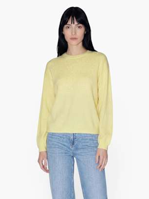 PIECES Strickpullover Gelb