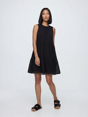 PIECES Kleid Schwarz