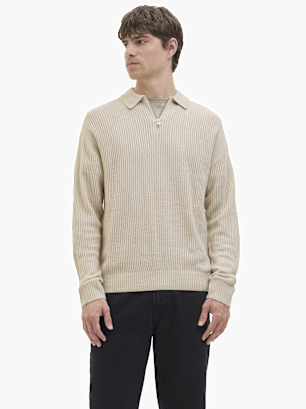 JJ Rebel Pull en mailles beige