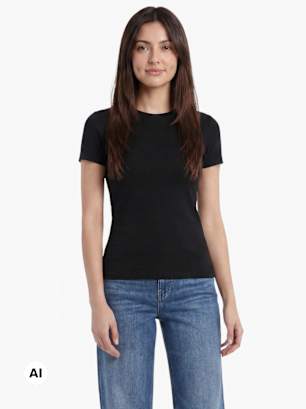 PIECES Tee-shirt Noir