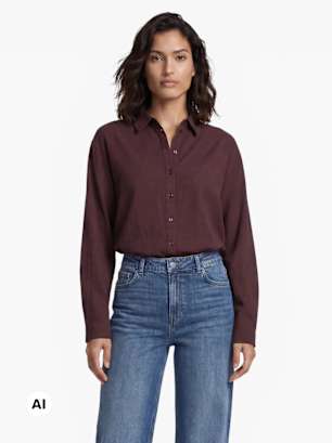 PIECES Bluse Bordeaux