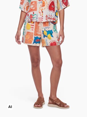 PIECES Shorts Orange