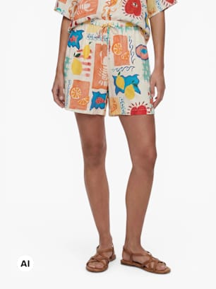 PIECES Shorts Orange