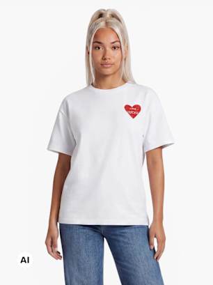 PIECES T-Shirt Weiß