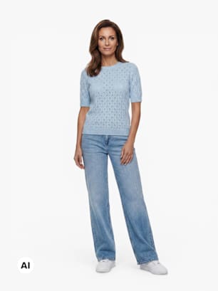 PIECES T-Shirt Hellblau