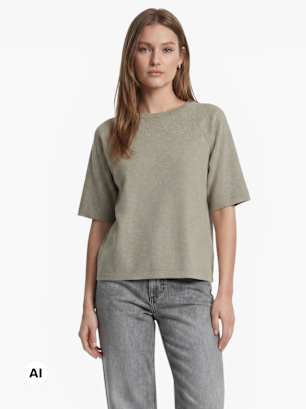 PIECES T-Shirt Creme