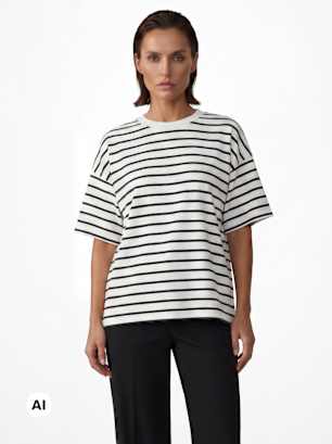 PIECES Tee-shirt Blanc