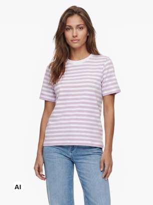 PIECES T-Shirt Lila