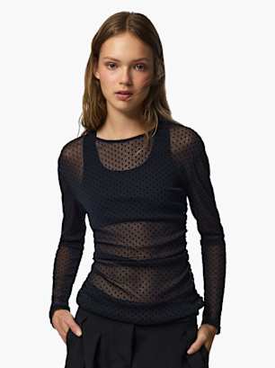 PIECES Longsleeve Schwarz