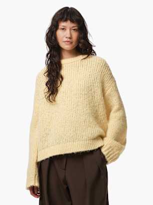 PIECES Strickpullover Gelb
