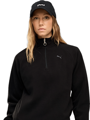 PUMA Fleecepullover Schwarz