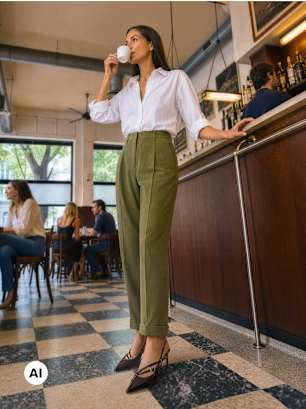 Catwalk Slingback salonke Smeđa