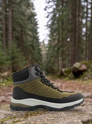 Vty Bottes à lacets kaki
