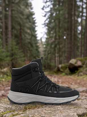 FILA Bottes à lacets noir