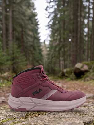 FILA Škornji z vezalkami Bordo