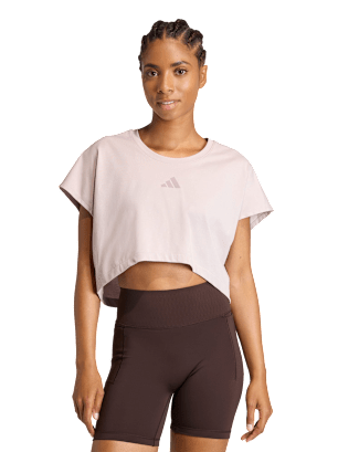 adidas Power Workout Boxy 3-Streifen Tanktop, kürzer geschnitten Lila