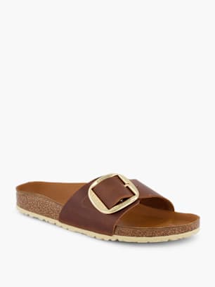 Birkenstock Tieffussbett-Pantolette Cognac