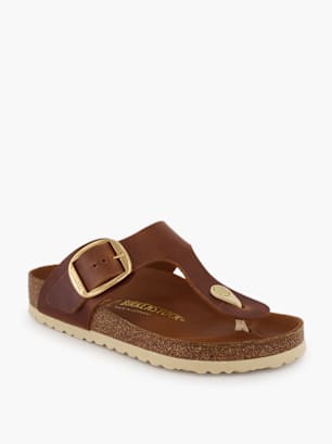 Birkenstock Tieffussbett-Pantolette Cognac