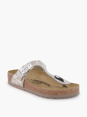 Birkenstock Pantoletten-Zehentrenner Silber