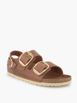 Birkenstock Ciabatta con plantare profondo Cognac