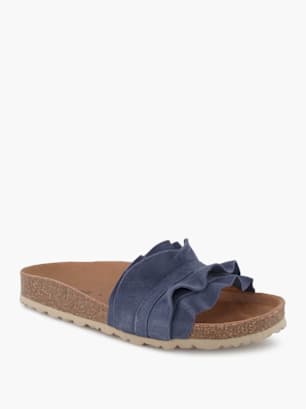 Verbenas Tieffussbett-Pantolette Blau