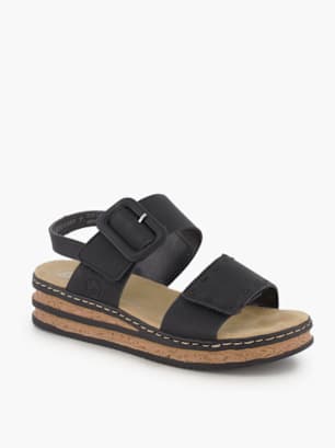Rieker Sandale Schwarz