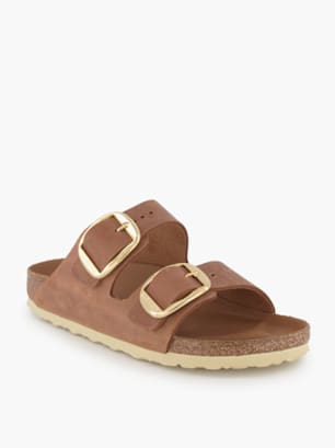 Birkenstock Tieffussbett-Pantolette Cognac