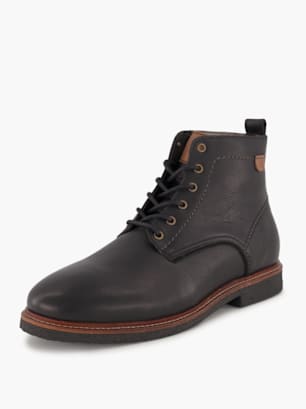 Mathew and Son Schnür-Stiefelette Schwarz