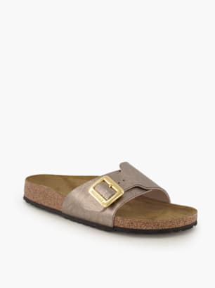 Birkenstock Flache Pantolette Taupe