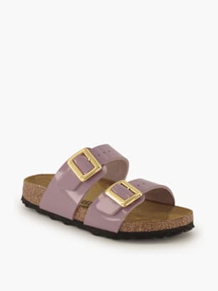 Birkenstock Flache Pantolette Lila