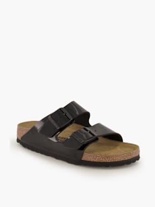 Birkenstock Flache Pantolette Schwarz