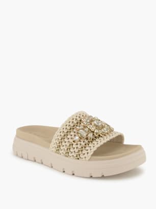 Bagatt Flache Pantolette Gold