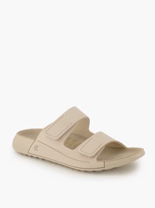 ECCO Flache Pantolette Grau