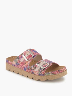 Rieker Flache Pantolette Rosa