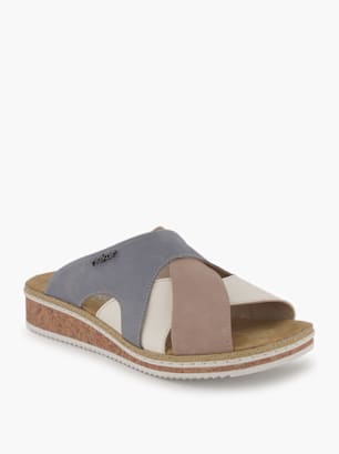 Rieker Flache Pantolette Blau