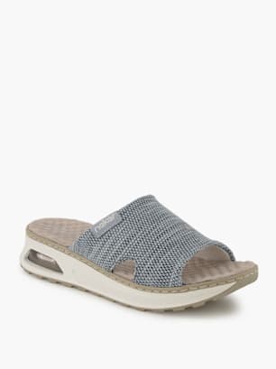 Rieker Flache Pantolette Blau