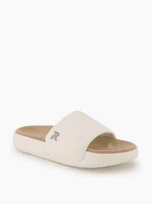 Rieker Flache Pantolette Weiss