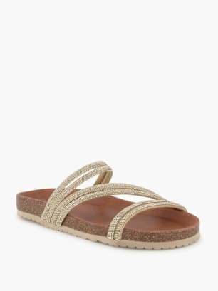 Varese Flache Pantolette Silber