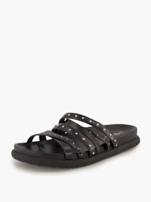 Tamaris Flache Pantolette Schwarz