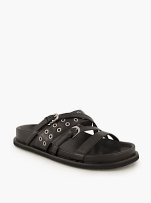 NEWD Flache Pantolette Schwarz