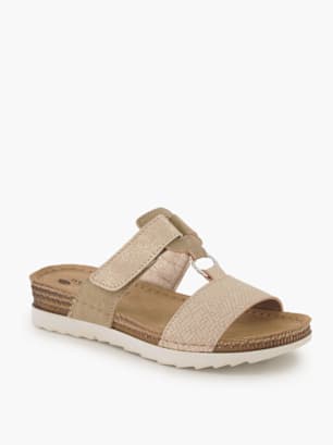 Wellness Offener Hausschuh Beige