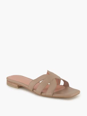 Varese Flache Pantolette Beige