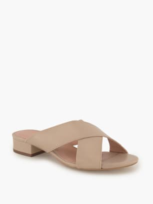 Varese Flache Pantolette Beige
