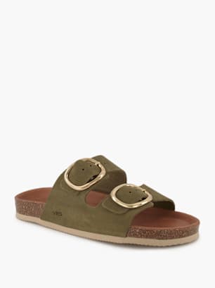 Varese Flache Pantolette Grün